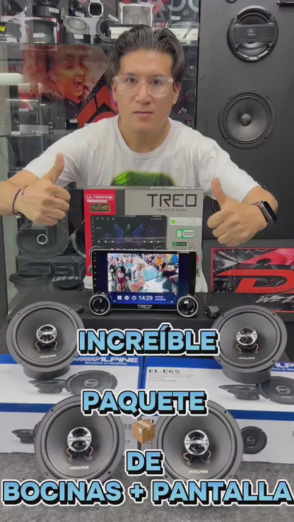 PANTALLA CARPLAY Y BOCINAS COAXIALES / TREO / ALPINE / 010426 / HAR