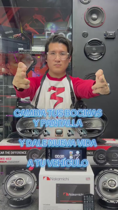 CAMBIA ESAS BOCINAS Y PANTALLA, Y DALE NUEVA VIDA A TU VEHÍCULO / NAKAMICHI / ROCK SERIES / 270226 / HAR