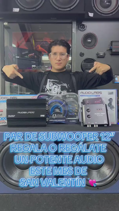 SUENA DURO ESTE MES DE FEBRERO CON ESTE PAR SUBWOOFER 12 DE GRAN POTENCIA / 130226 / HAR