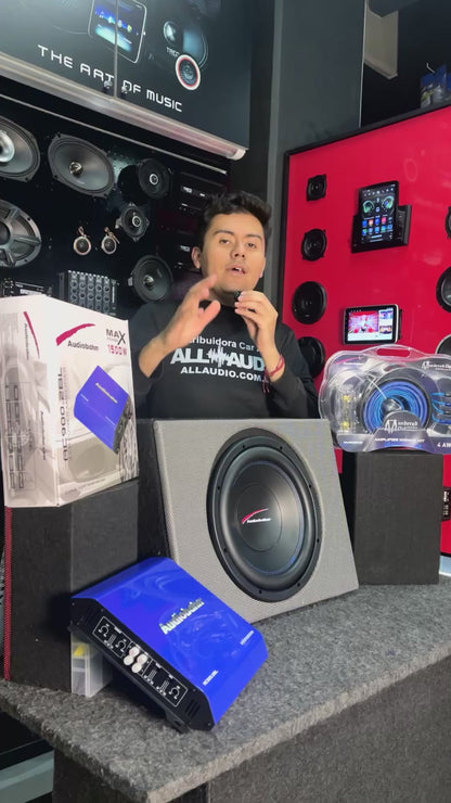 PAQUETE DE SUBWOOFER CON AMPLIFICADOR/AUDIOBAHN/300126/RZ