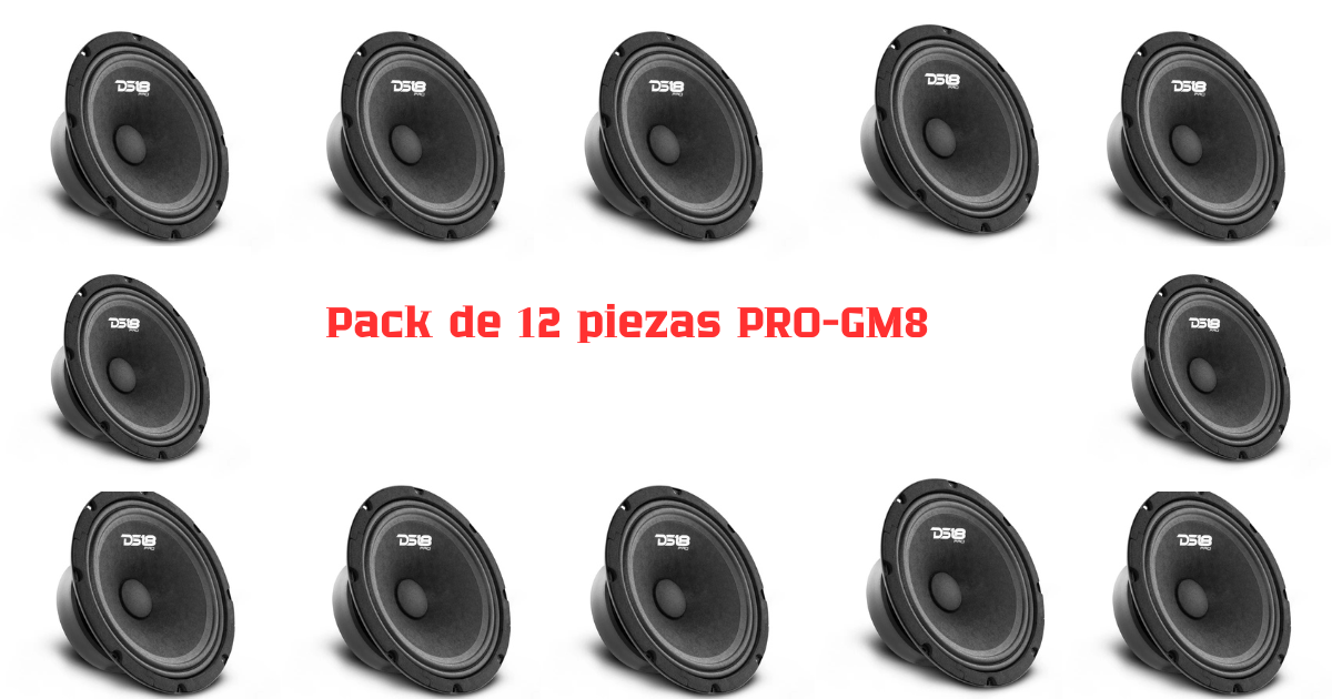 PAQUETE DE 12 PIEZAS / MEDIO RANGO DE 8" MOD. PRO-GM8.4